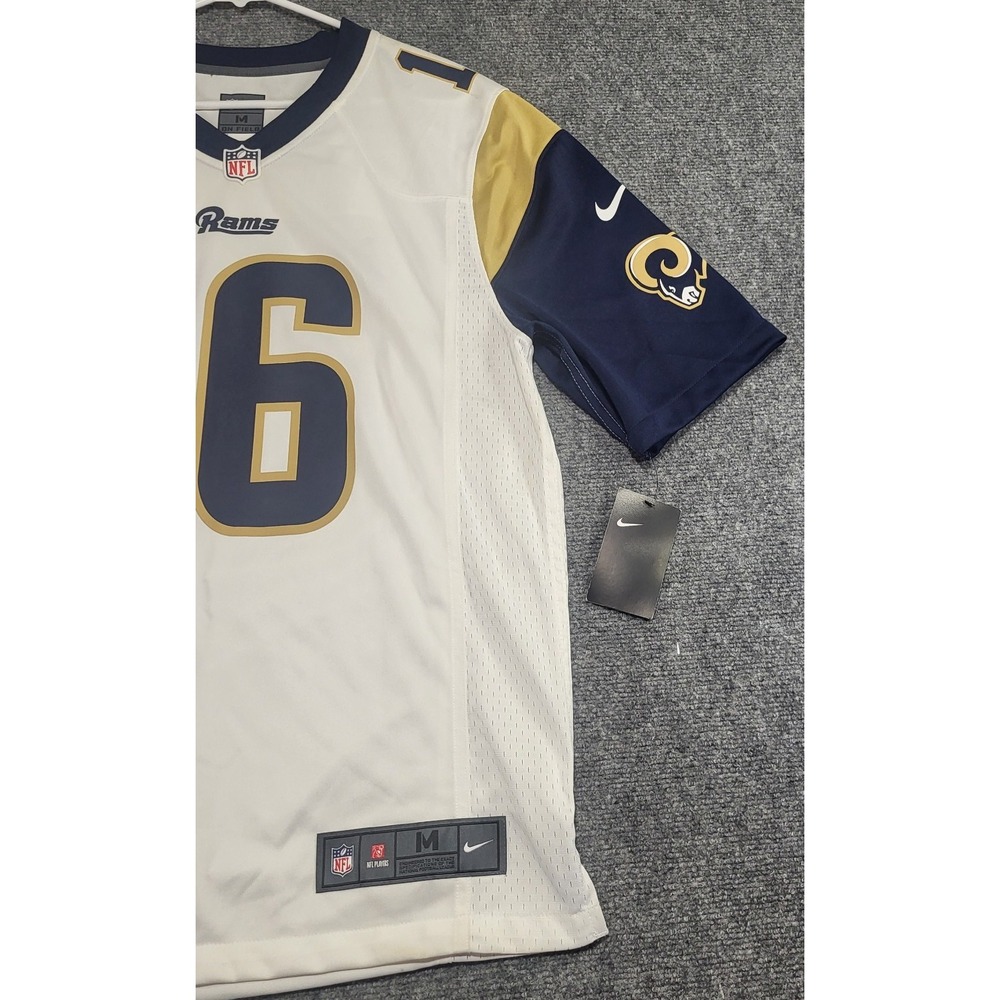 Nike Los Angeles Rams Jared Goff #16 On-Field White NFL Jersey Men's Size Medium - Picture 2 of 14